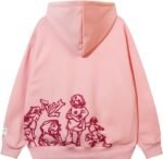 pink graphic hoodie