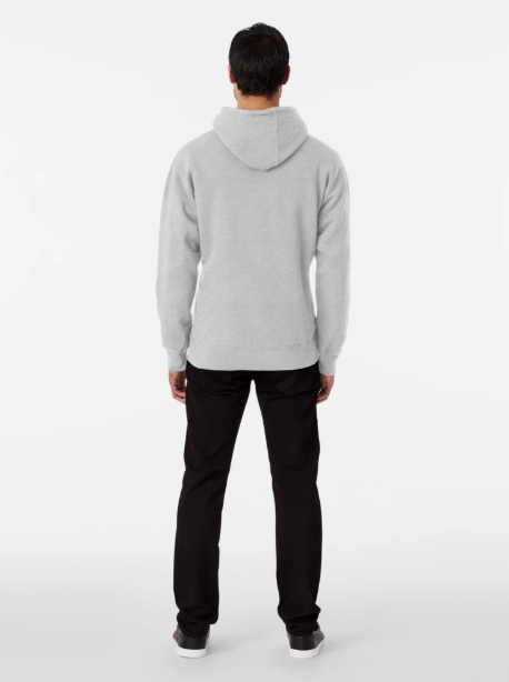 blank grey or any color, classic no print design pullover hoodie