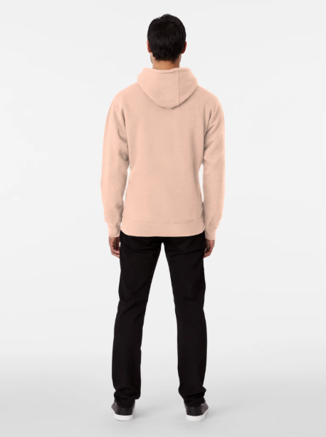 blank blush or any color, classic no print design pullover hoodie