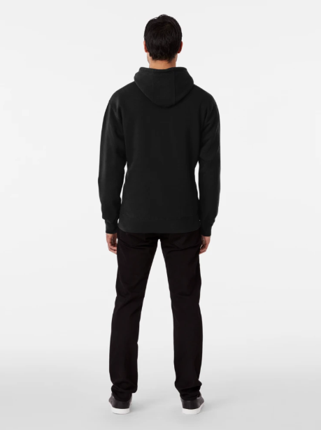 blank black or any color, classic no print design pullover hoodie