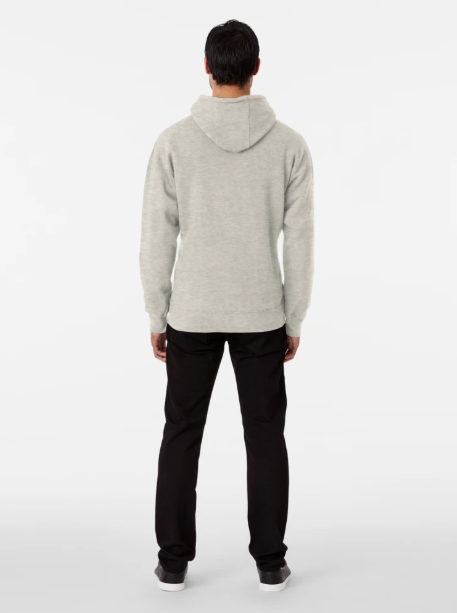 blank cream or any color, classic no print design pullover hoodie