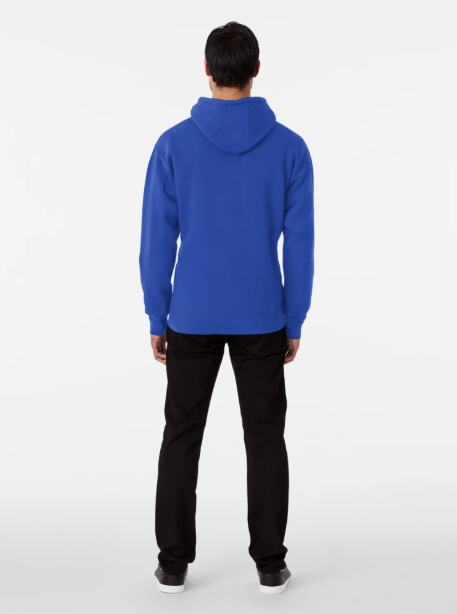 blank blue or any color, classic no print design pullover hoodie