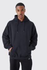 oversized floral photo back print hoodie